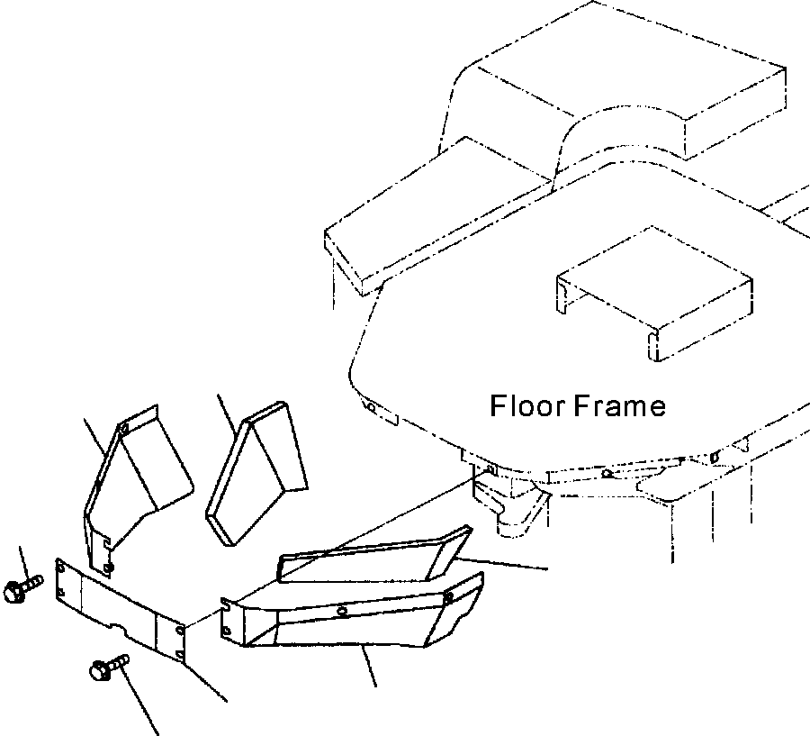 SHEET, L.H. 418-54-A1690 KOMATSU