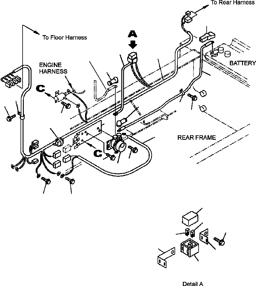 WIRING HARNESS 418-06-A1550 KOMATSU