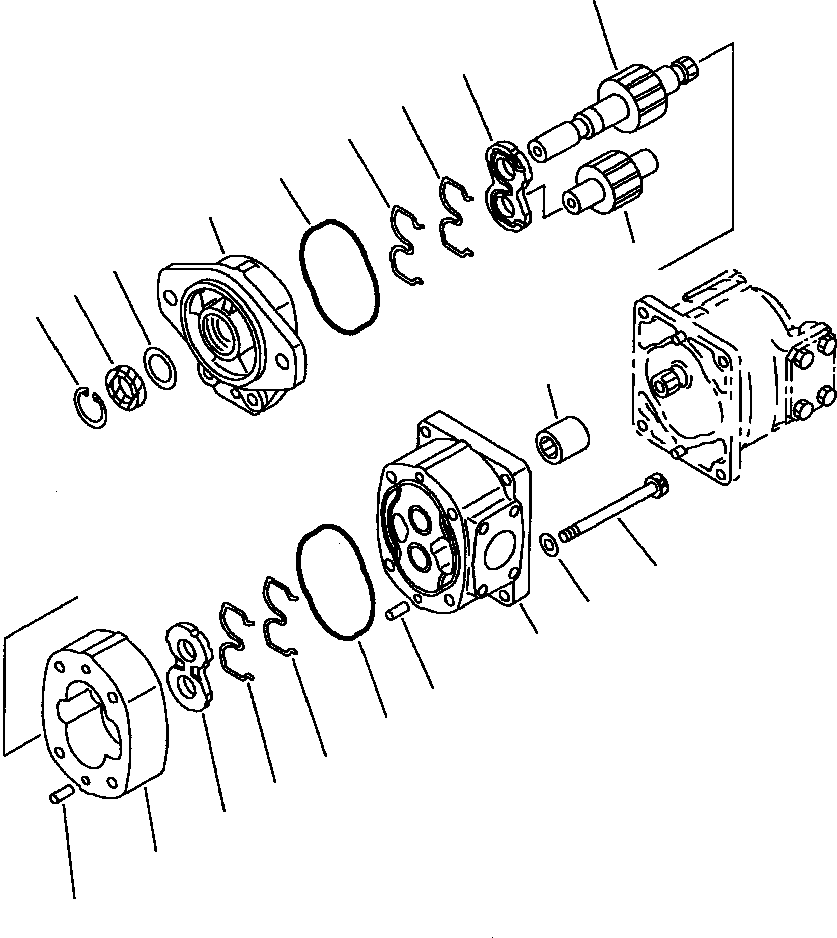PUMP ASSEMBLY,  FRONT 705-51-30120 KOMATSU