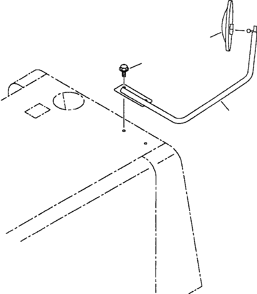 MIRROR,UNDER 418-976-1110 KOMATSU