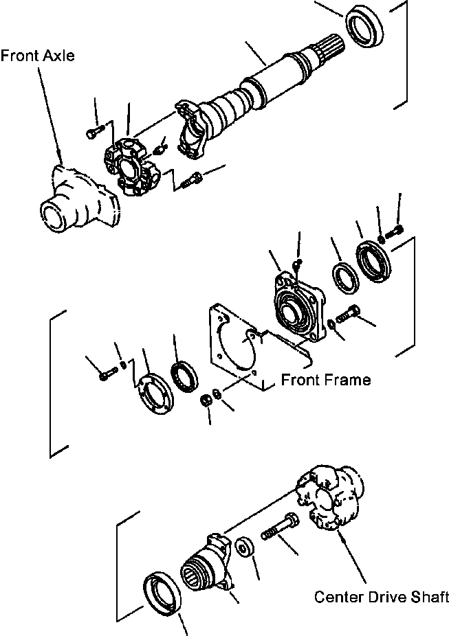 DRIVE SHAFT ASS'Y 417-20-23020 KOMATSU