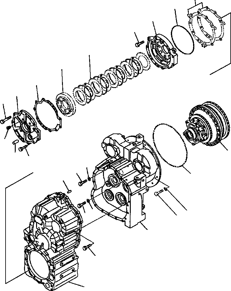 TRANSMISSION ASS'Y,(FOR EMERGENCY STEERING) 714-11-10040 KOMATSU