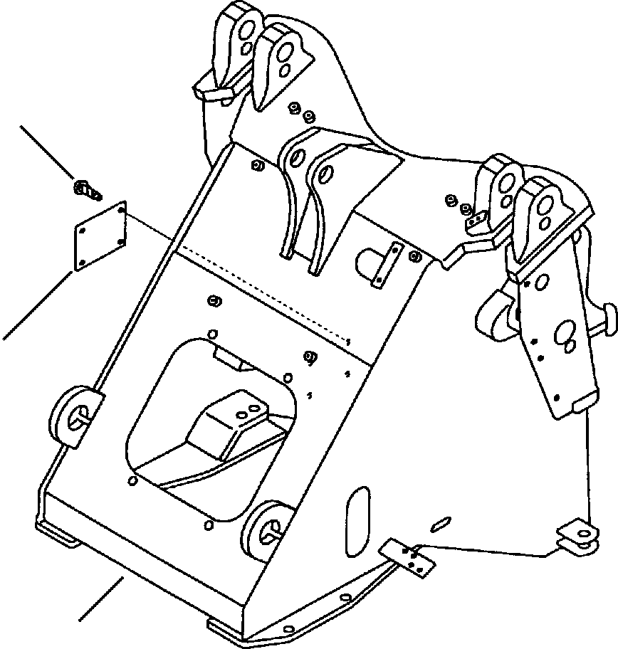 FRAME, FRONT 418-46-A1400 KOMATSU