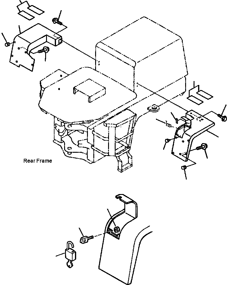 FENDER, RIGHT 417-54-24820 KOMATSU