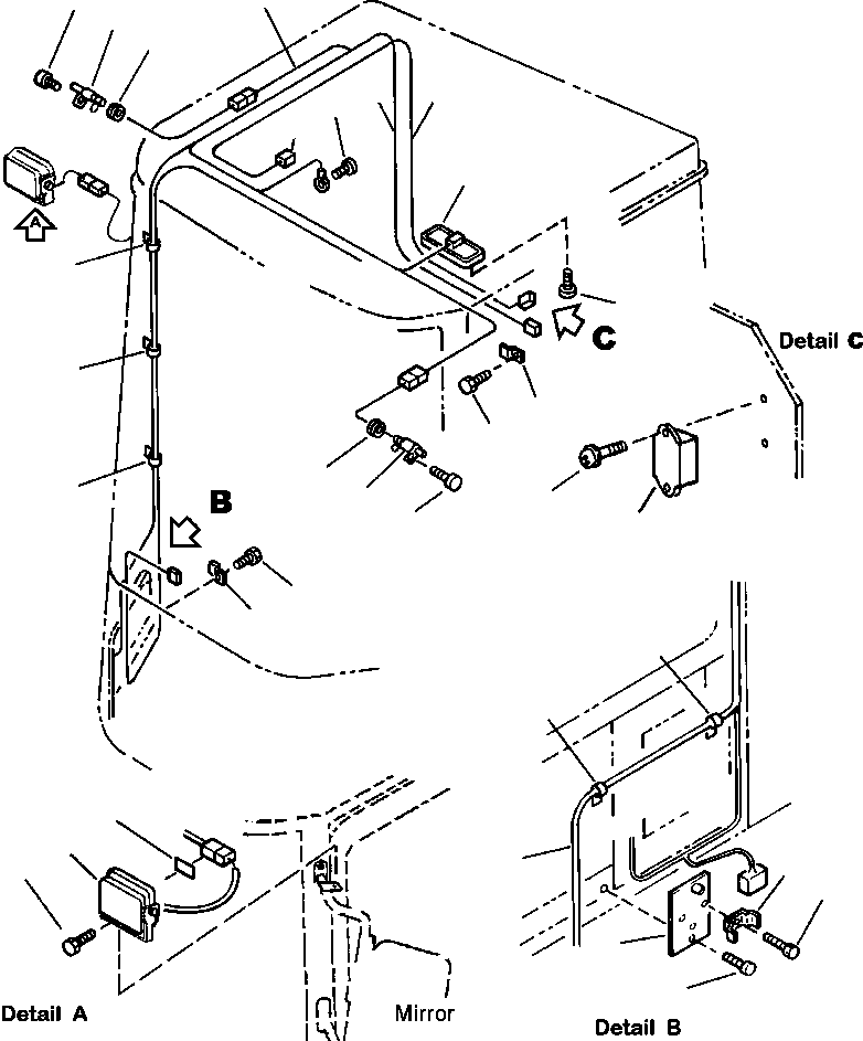 HARNESS, CAB 419-92-6AD80 KOMATSU