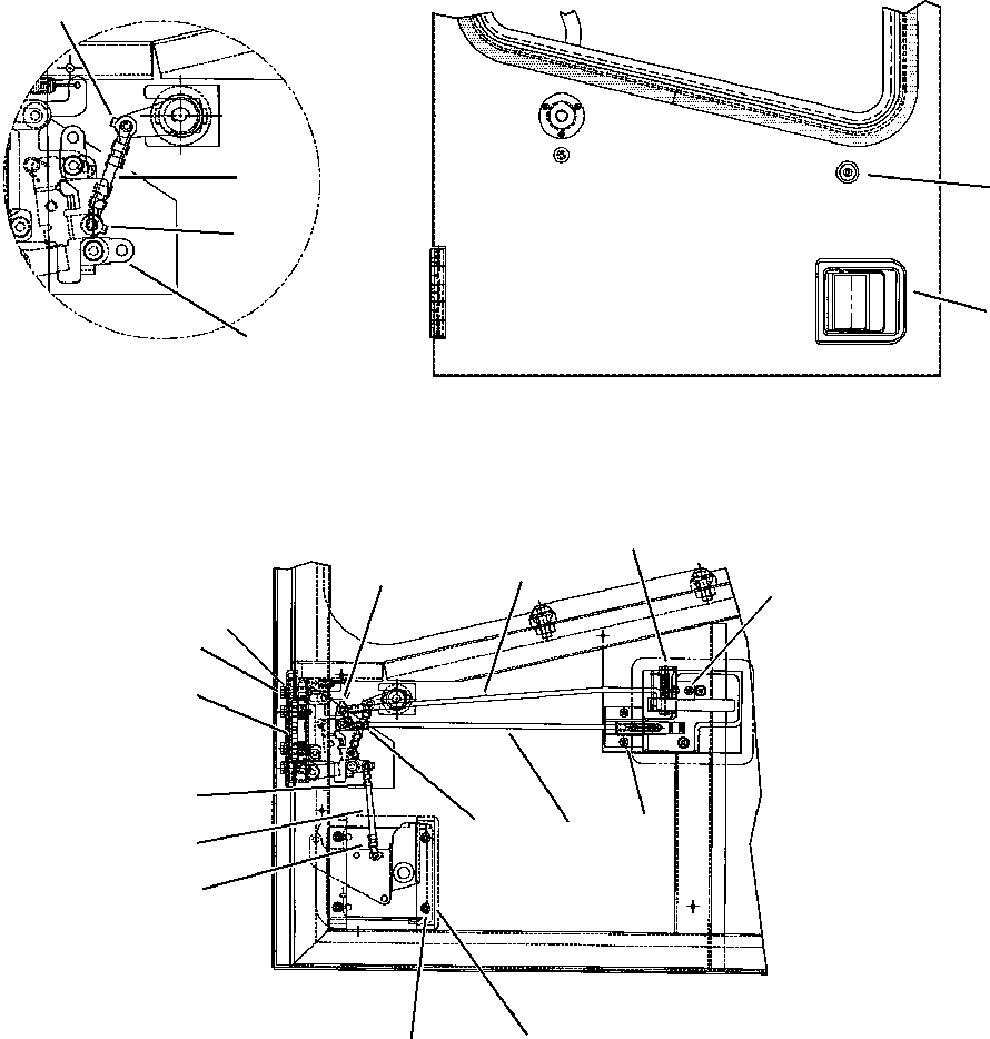 ROD, DOOR LATCH - L.H. 416-926-A670 KOMATSU