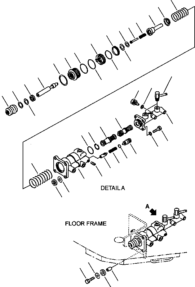 CYLINDER ASS'Y,BOOSTER 417-43-27210 KOMATSU