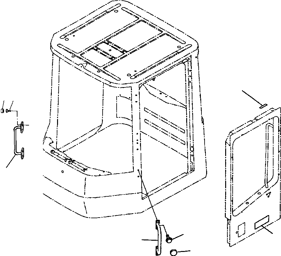 HAND RAIL, L.H. 417-92-62480 KOMATSU