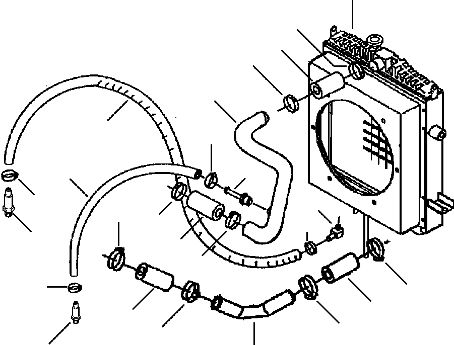 Хомут шланга 690 093 C1 KOMATSU