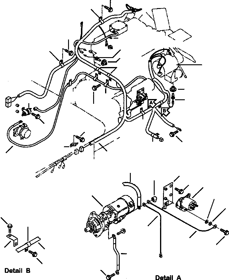ENGINE WIRING HARNESS 416-06-A1470 KOMATSU