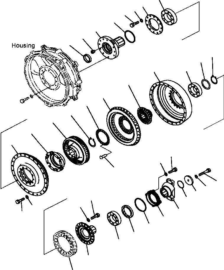 TORQUE CONVERTER ASSEMBLY, COMPLETE 711-53-21003 KOMATSU