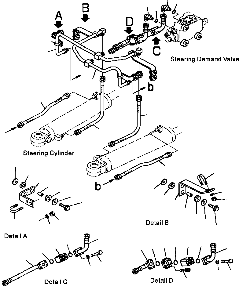 Угольник 07235-20628 KOMATSU