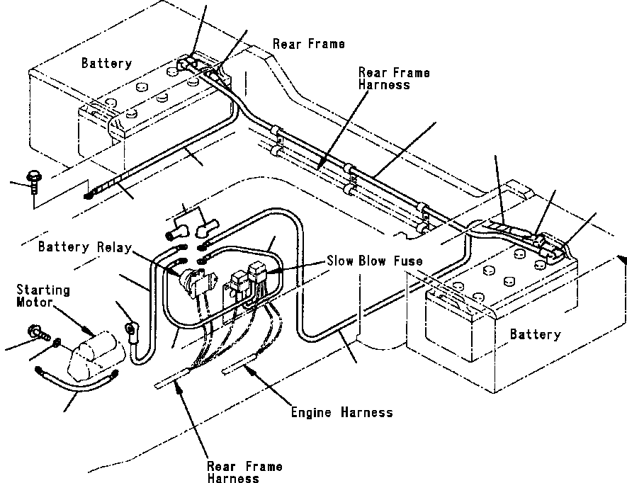 WIRE, BATTERY TO BATTERY 425-06-A2540 KOMATSU