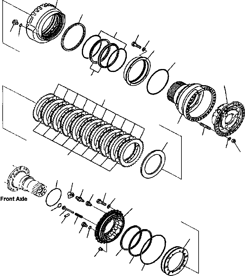 FRONT AXLE ASS'Y 426-22-20002 KOMATSU