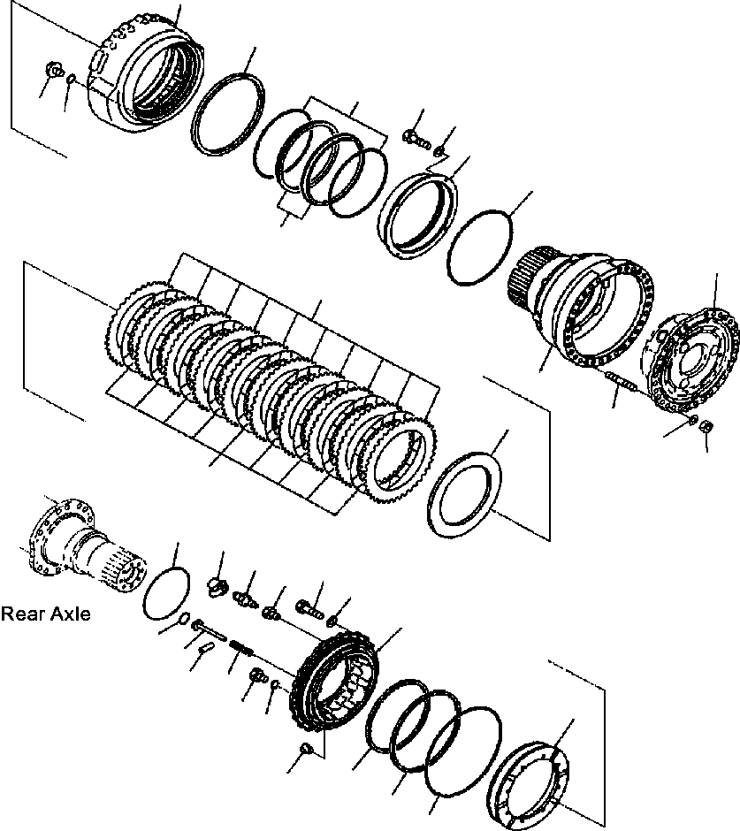 REAR AXLE ASS'Y 426-23-20001 KOMATSU