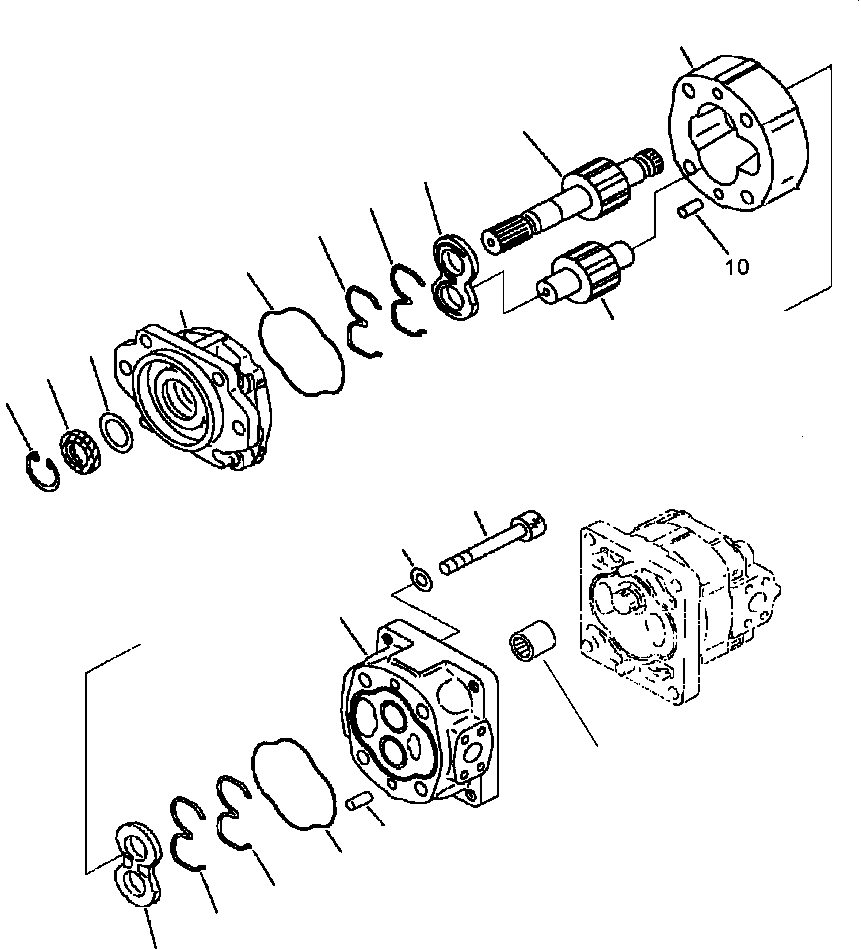 Шестерня ведущая 705-19-42430 KOMATSU