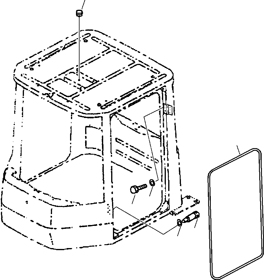 CAP - WITHOUT BEACON LAMP 419-926-A790 KOMATSU
