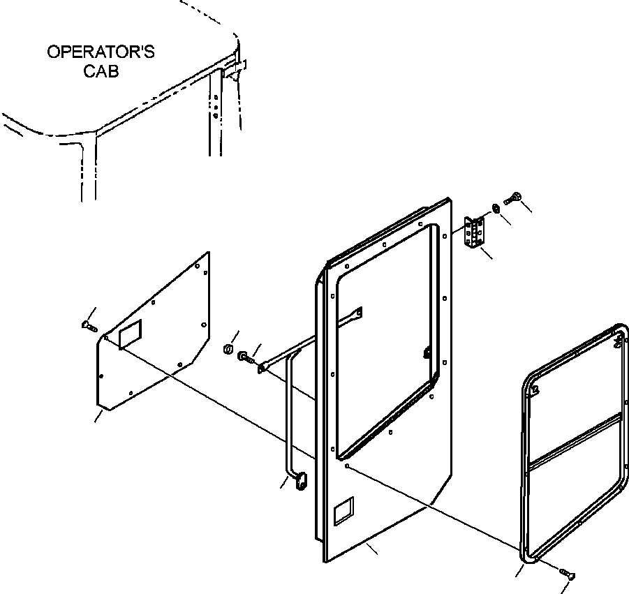 DOOR, L.H. - WELDED 419-926-AB11 KOMATSU