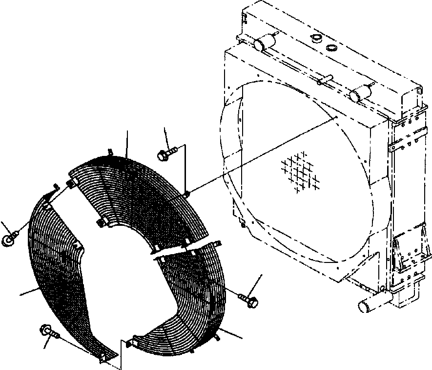 GUARD, FAN, UPPER 426-03-23213 KOMATSU