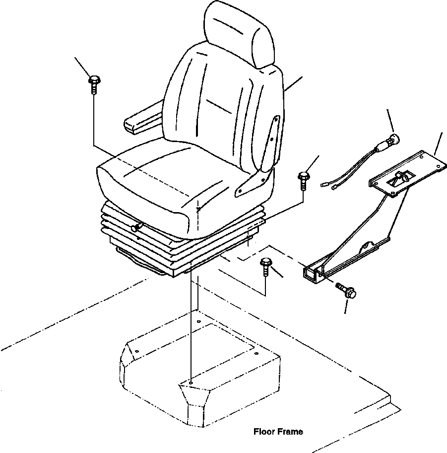 SEAT ASSEMBLY, OPERATOR'S 425-S33-2190 KOMATSU