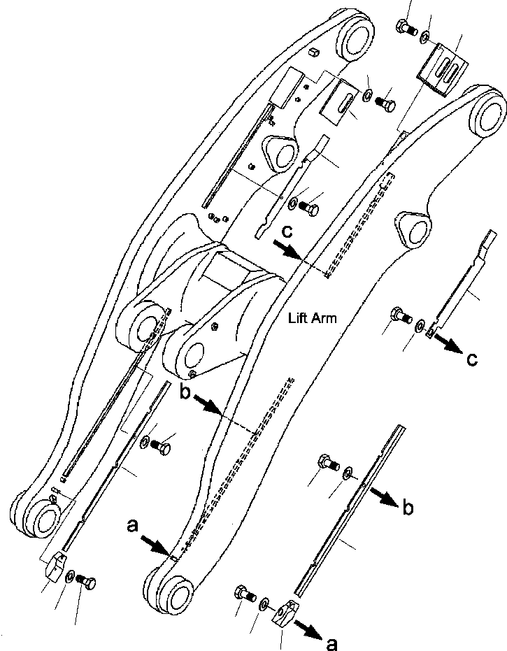 Крышка левая 427-S95-1130 KOMATSU