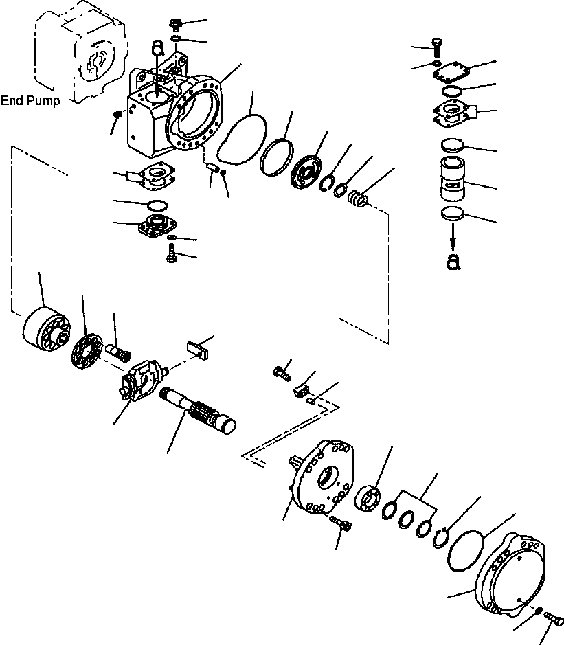 REAR CRADLE ASSEMBLY 708-2L-04790 KOMATSU