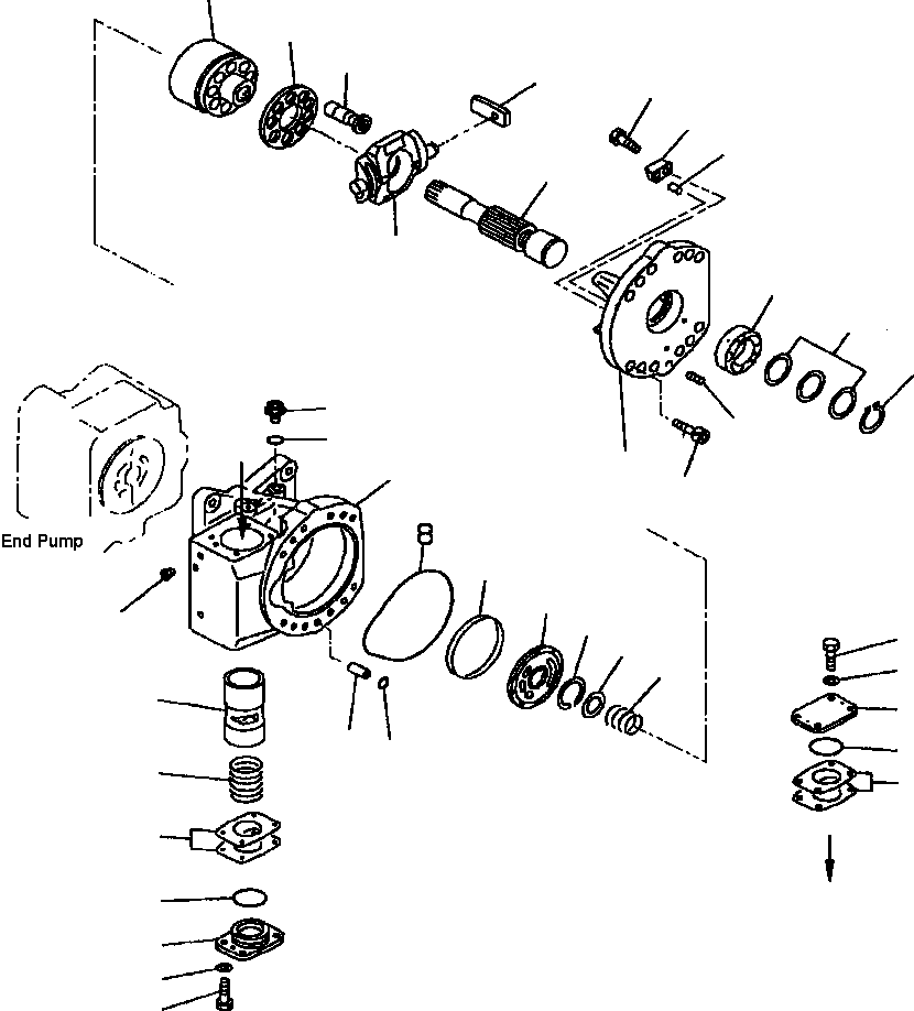 CRADLE ASSEMBLY, REAR 708-2L-05620 KOMATSU