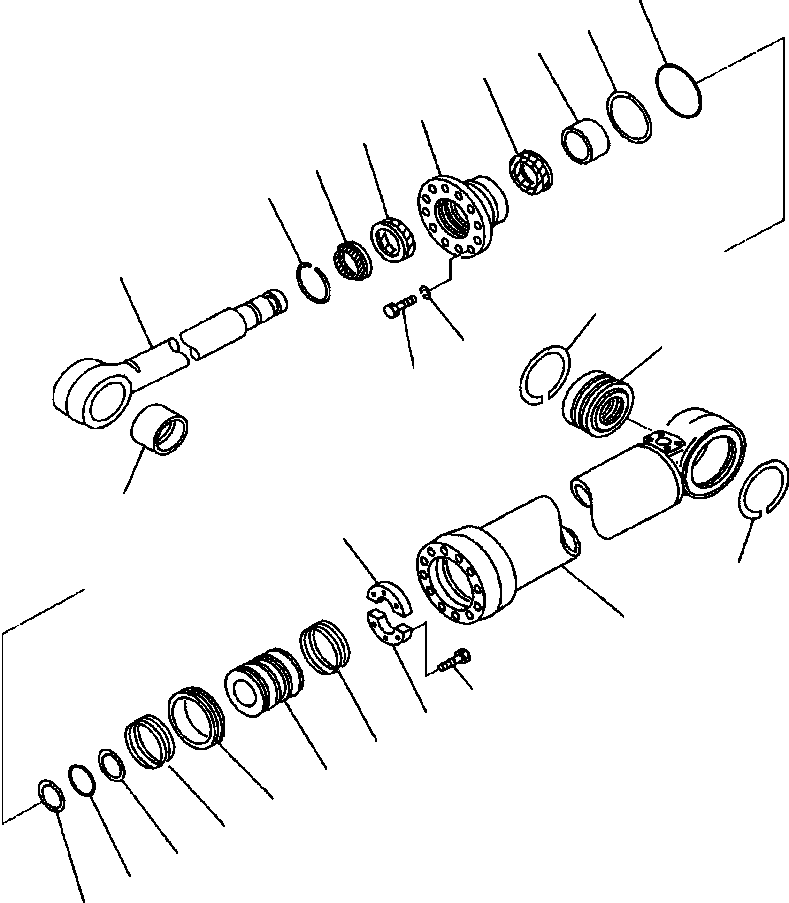 CYLINDER ASS'Y,STEERING, L.H. 707-01-01320 KOMATSU
