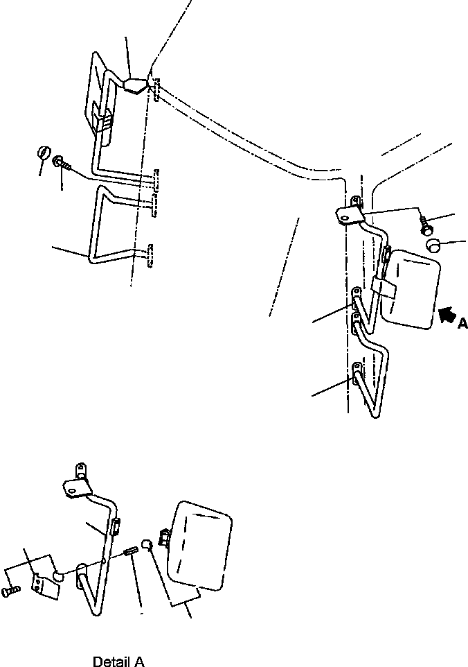 HAND RAIL, R.H. 419-54-A2030 KOMATSU