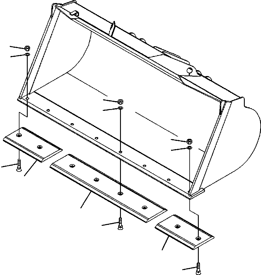 KIT, BOLT-ON CUTTING EDGE 419-815-A210 KOMATSU