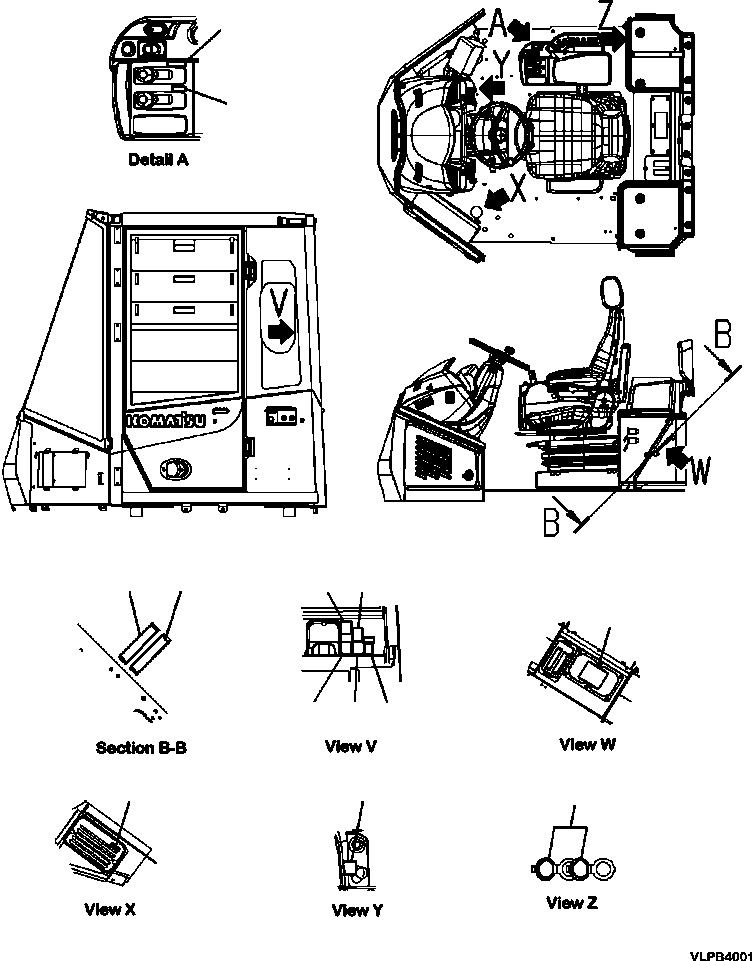 DECAL ASSEMBLY 423-93-51230 KOMATSU