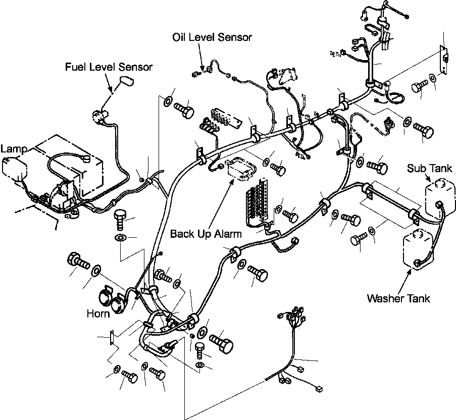 WIRING HARNESS, MAIN 20Y-06-A1810 KOMATSU