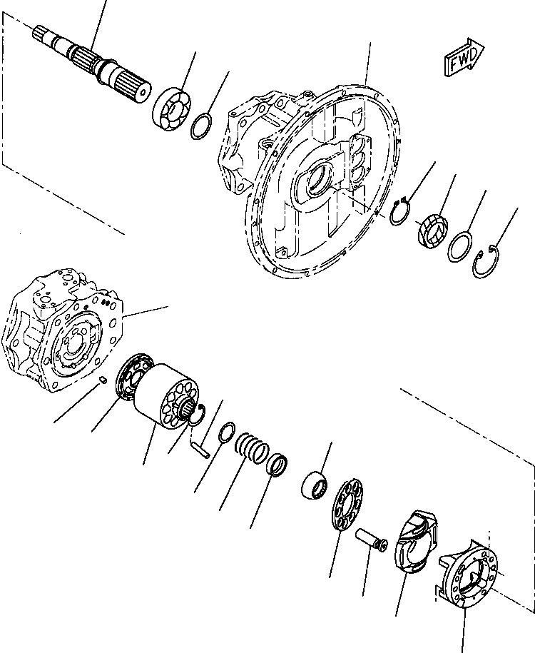 BLOCK ASSEMBLY, FRONT 708-2L-06360 KOMATSU