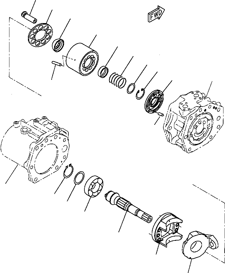 BLOCK ASSEMBLY, REAR 708-2L-06370 KOMATSU