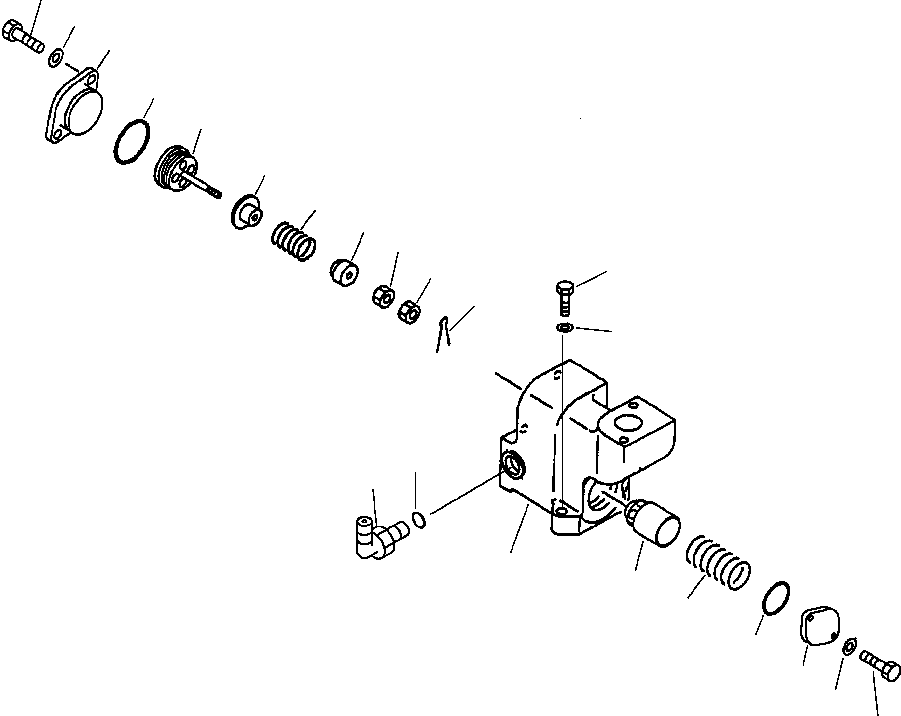 Клапан в сборе 20Y-62-22282 KOMATSU