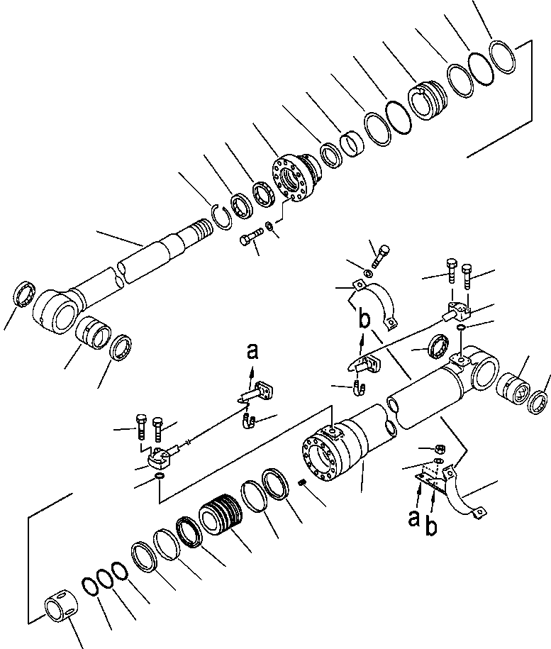 CYLINDER ASSEMBLY, LEFT HAND 206-63-03200 KOMATSU