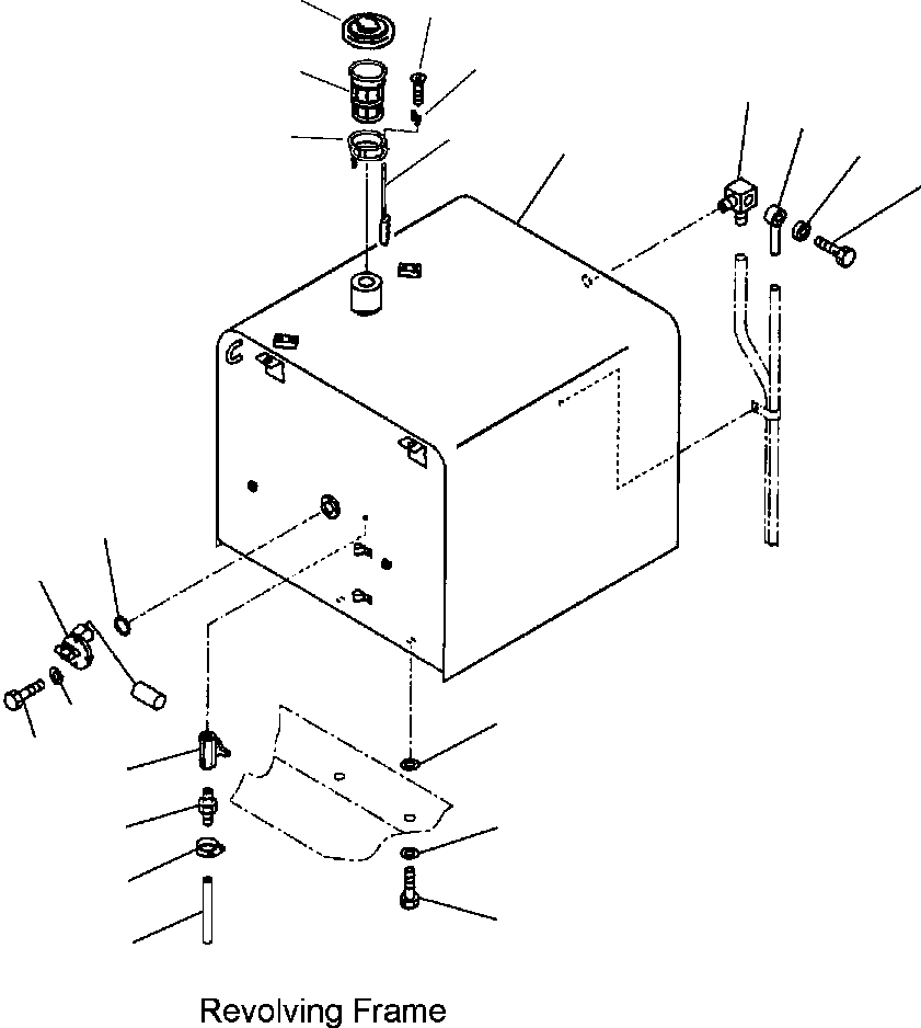TANK ASSEMBLY, FUEL 208-04-00122 KOMATSU