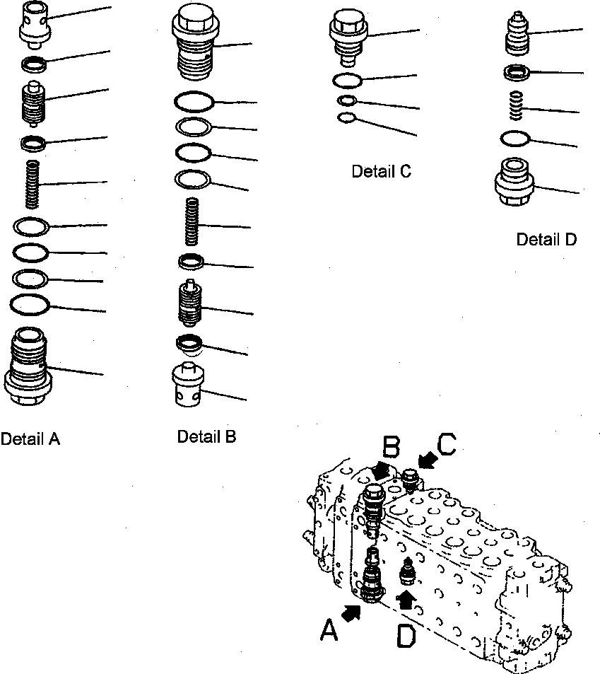 Клапан в сборе 723-46-85100 KOMATSU