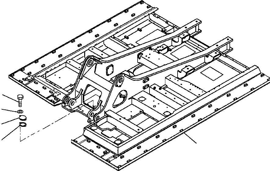 FRAME, REVOLVING W/ WALKWAY & 207-46-A1910 KOMATSU