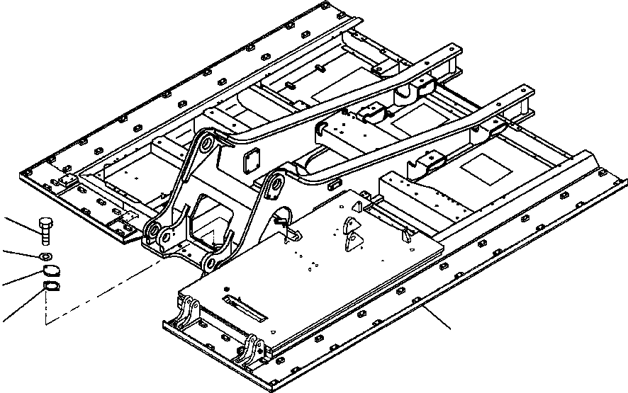 FRAME, REVOLVING W/WALKWAY, RISER & 207-46-A1940 KOMATSU
