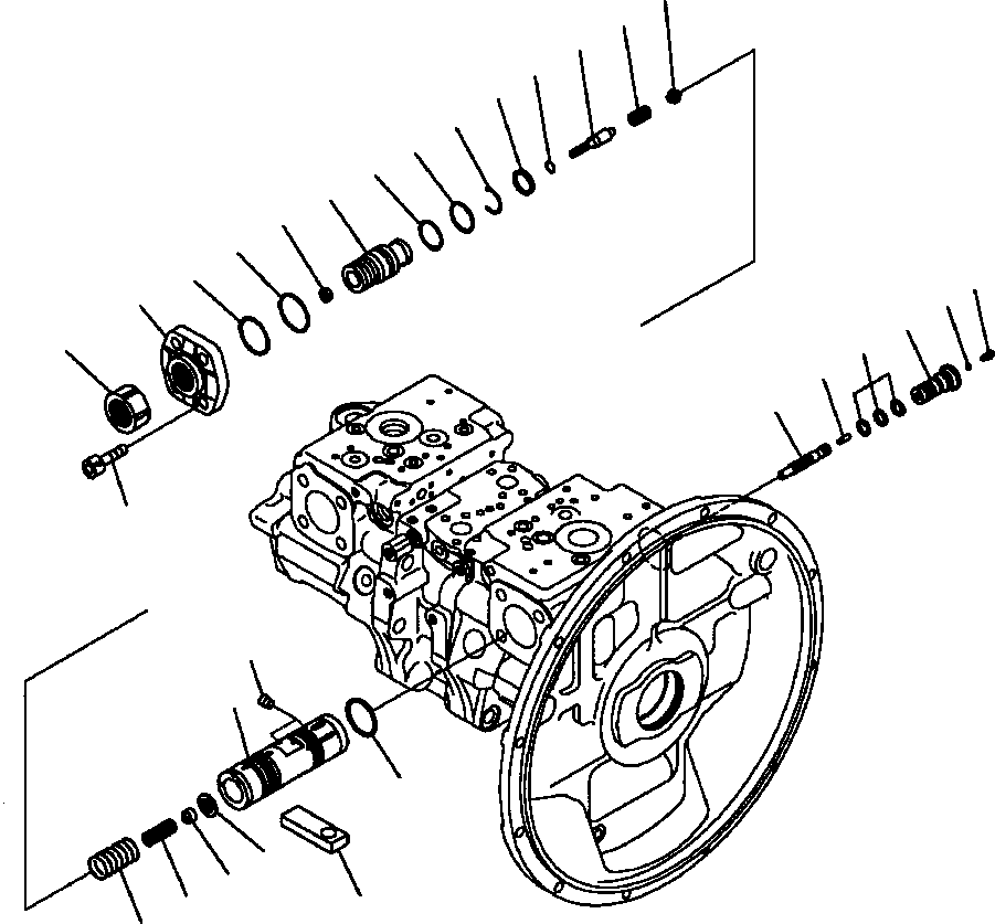 PISTON ASSEMBLY, SERVO 708-2G-03520 KOMATSU