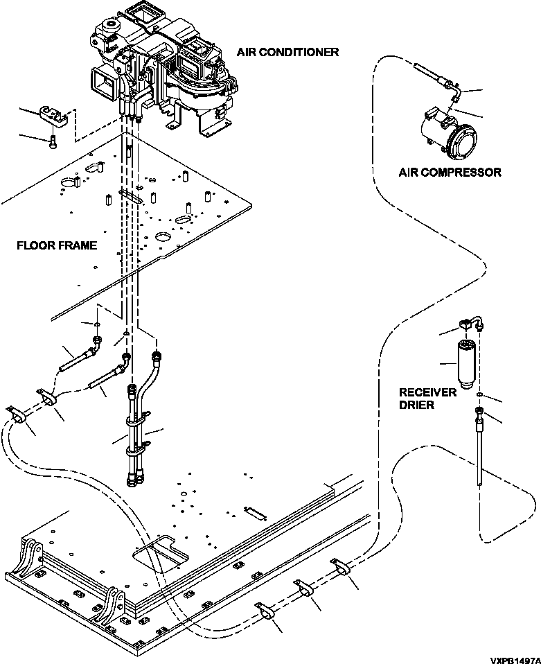 HOSE, EVAPORATOR-RECEIVER 207-979-A330 KOMATSU