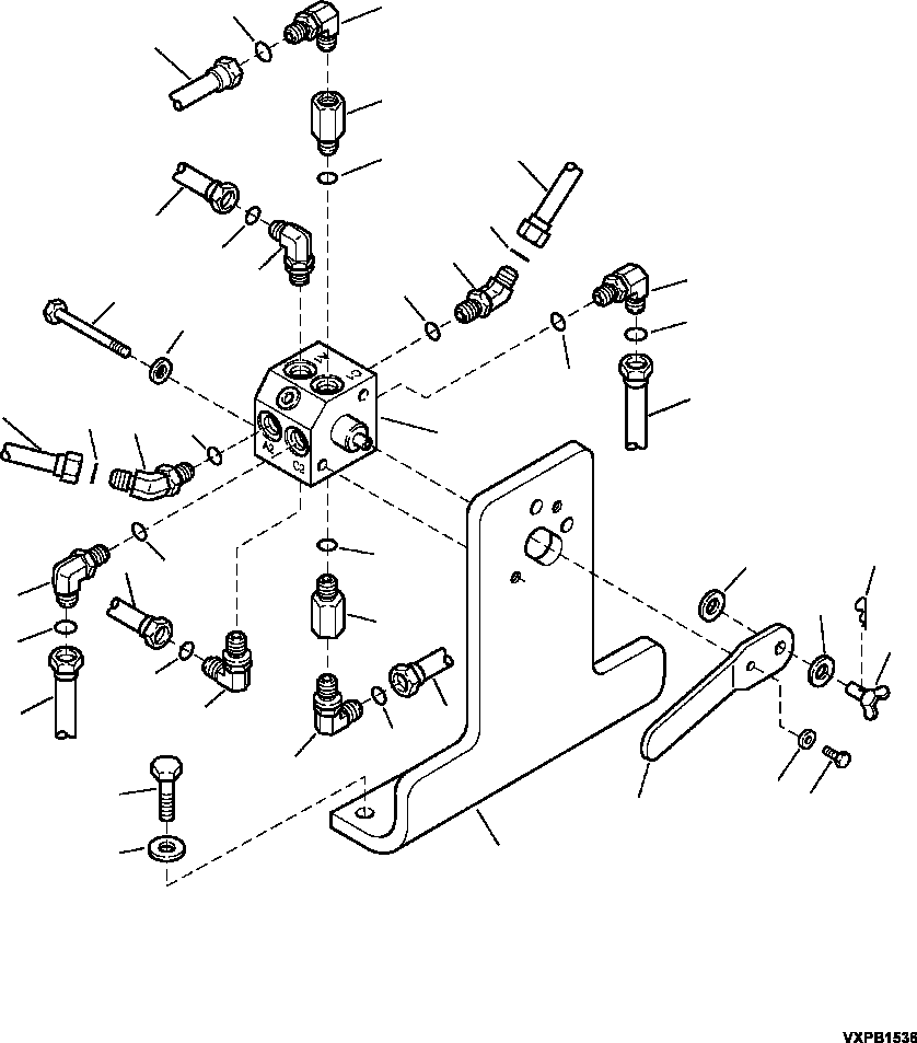 BRACKET, MULTI-CONTROL 20Y-62-A1550 KOMATSU