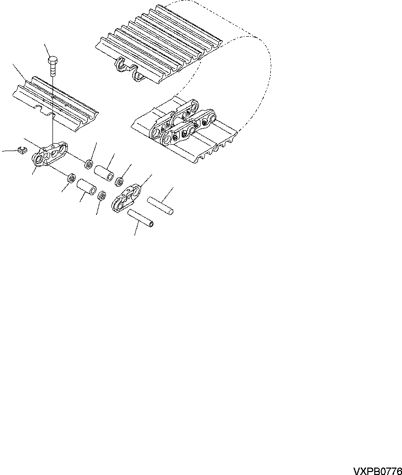 TRACK SHOE SUBASSEMBLY 206-32-A0610 KOMATSU