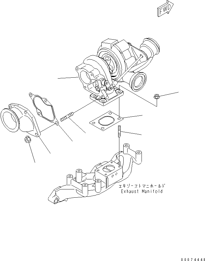 TURBOCHARGER ASSEMBLY 6271-81-8320 KOMATSU