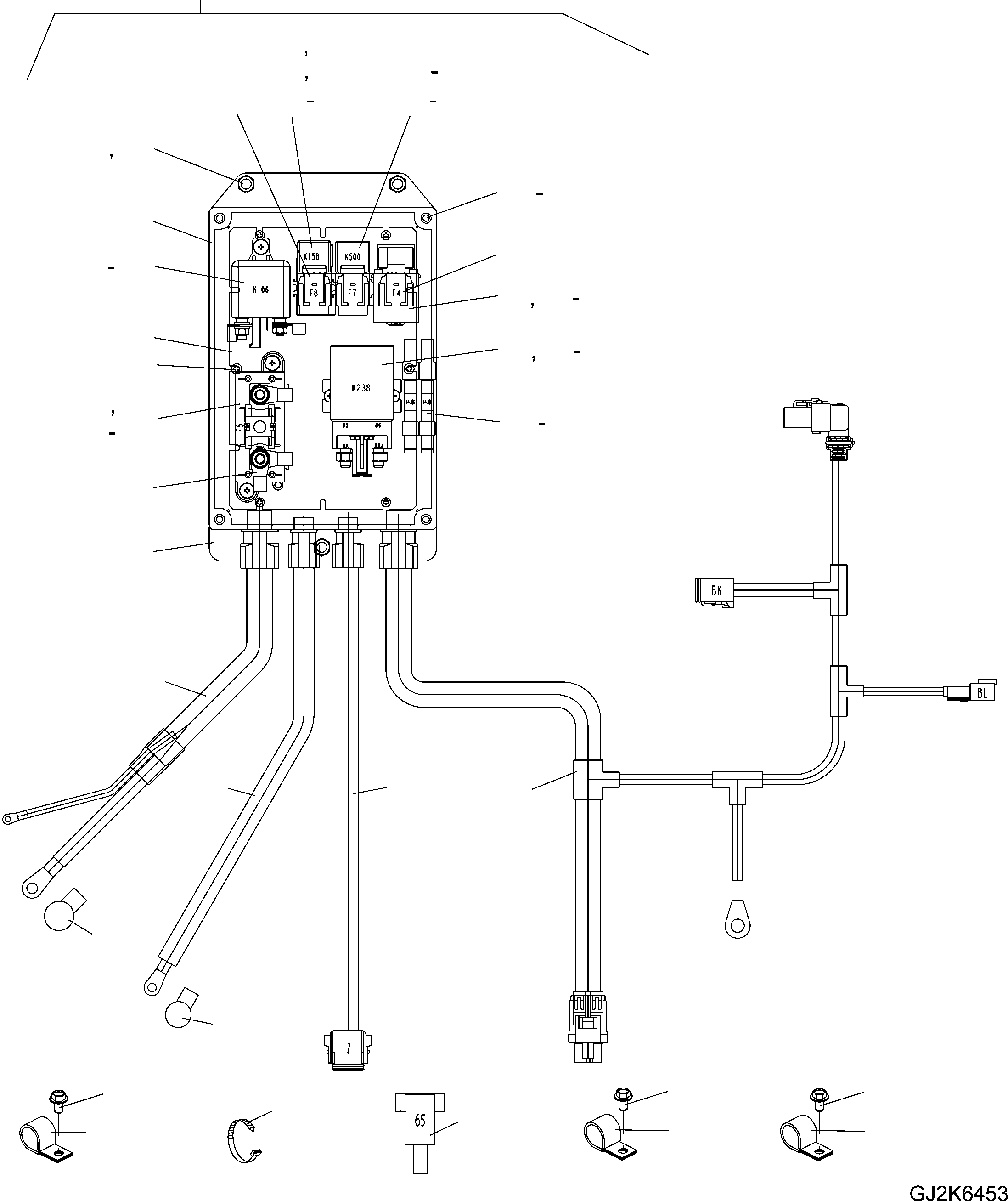 BRACKET, BOX RELAY 42W-06-31270 KOMATSU