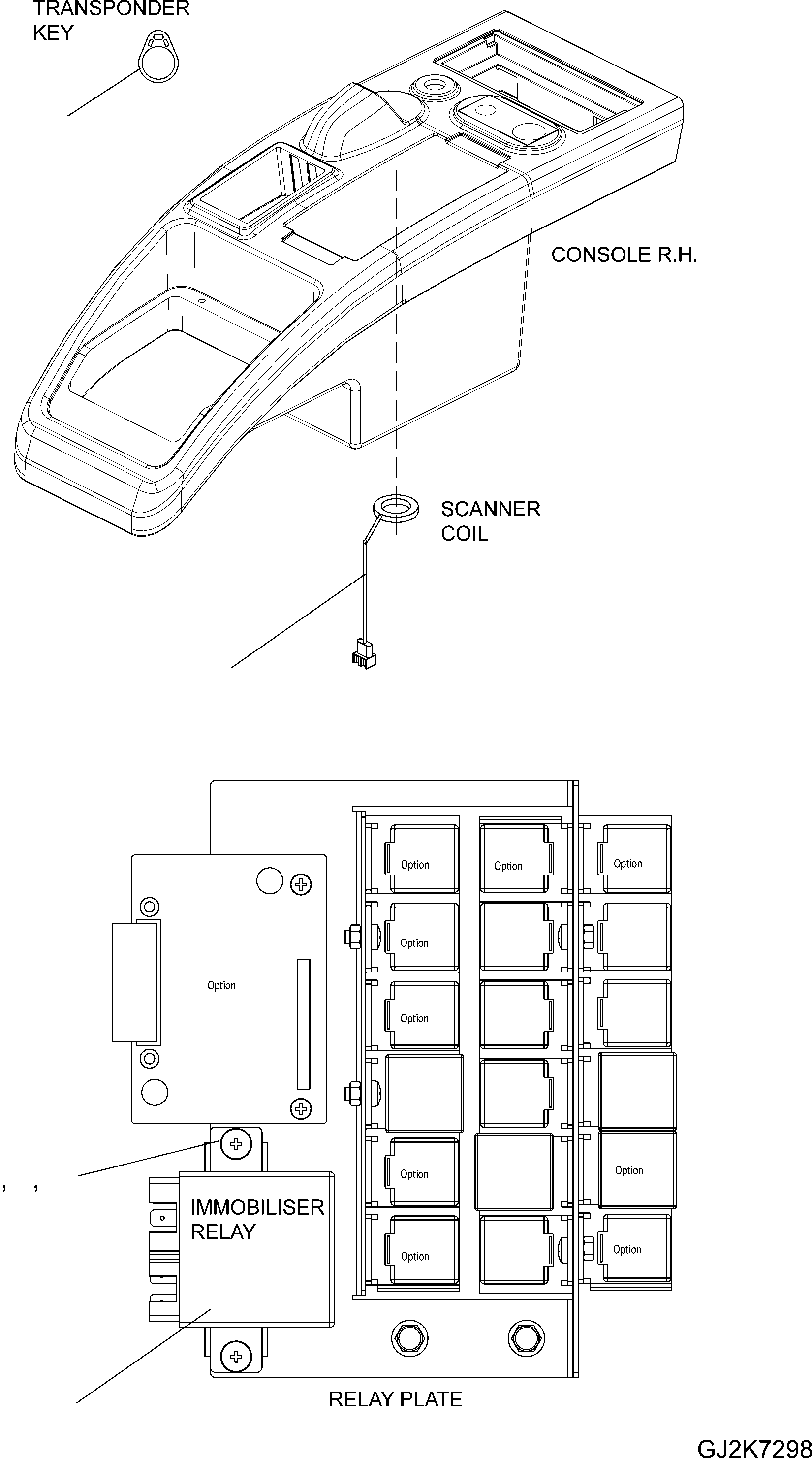 IMMOBILISER WITH MASTERKEY 42T-06-21330 KOMATSU