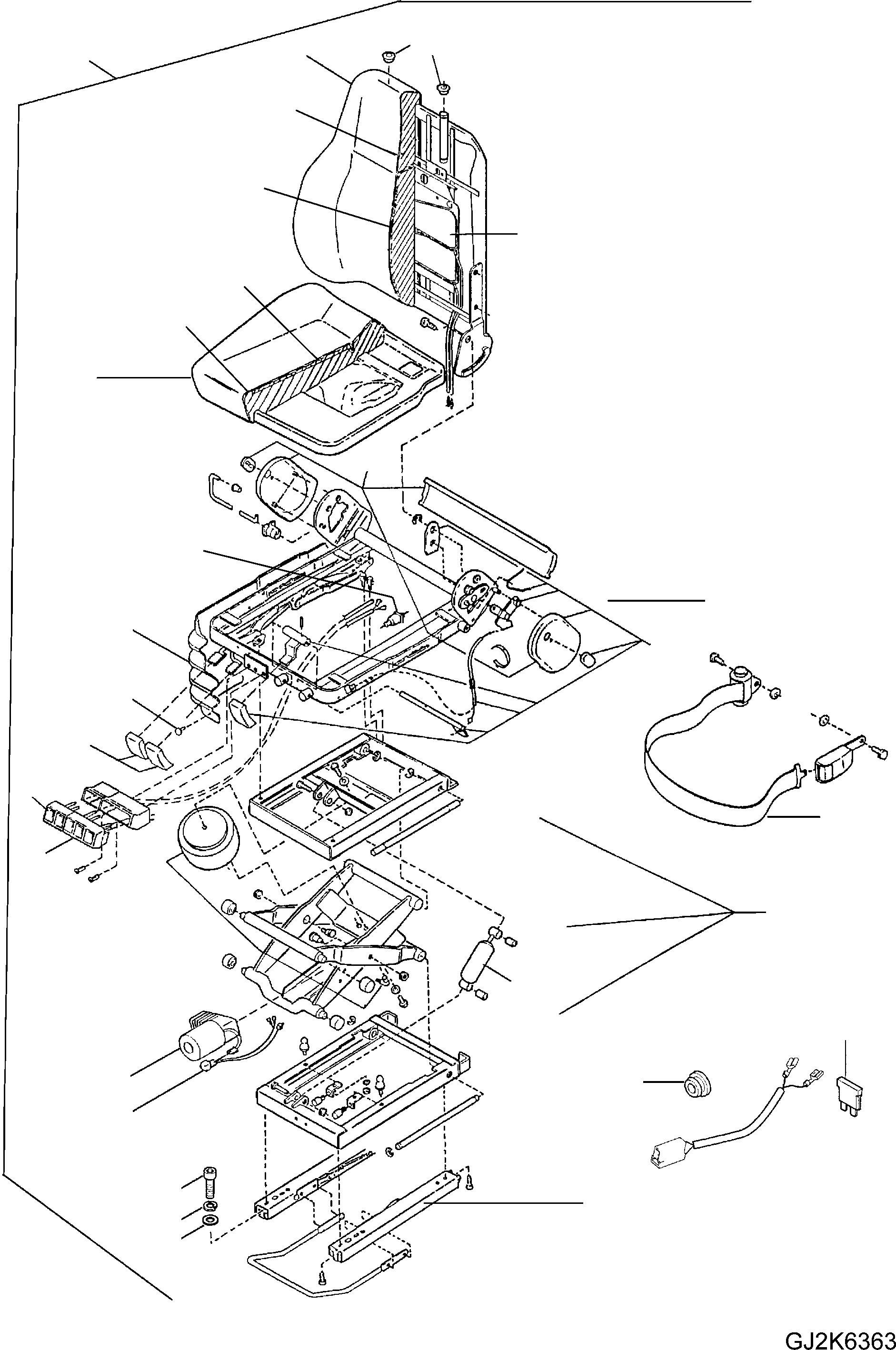 BACKREST COVERING 419-960-HP32 KOMATSU