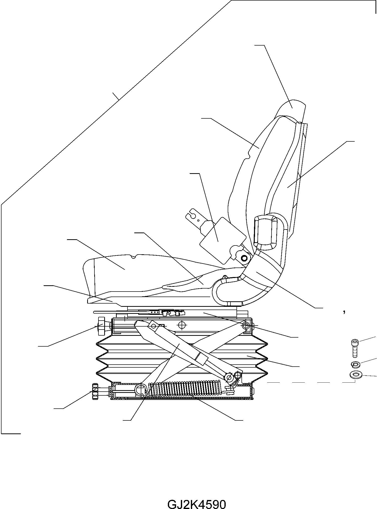 Подушка сиденья 42W-57-H0P09 KOMATSU