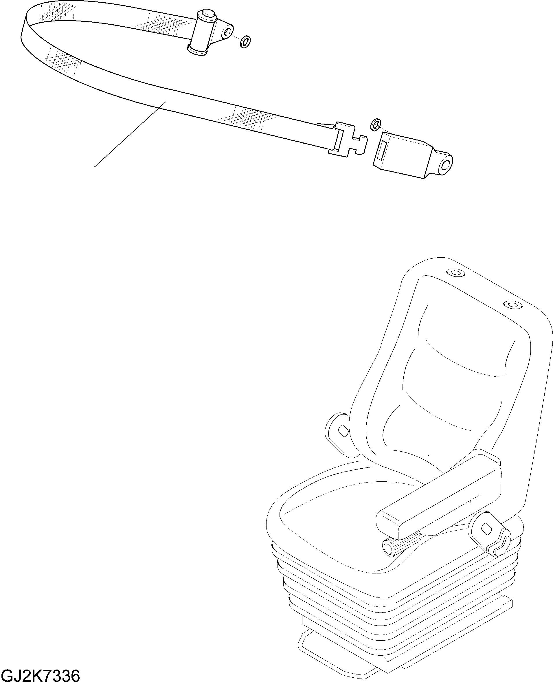 SAFETY BELT 42W-57-31010 KOMATSU